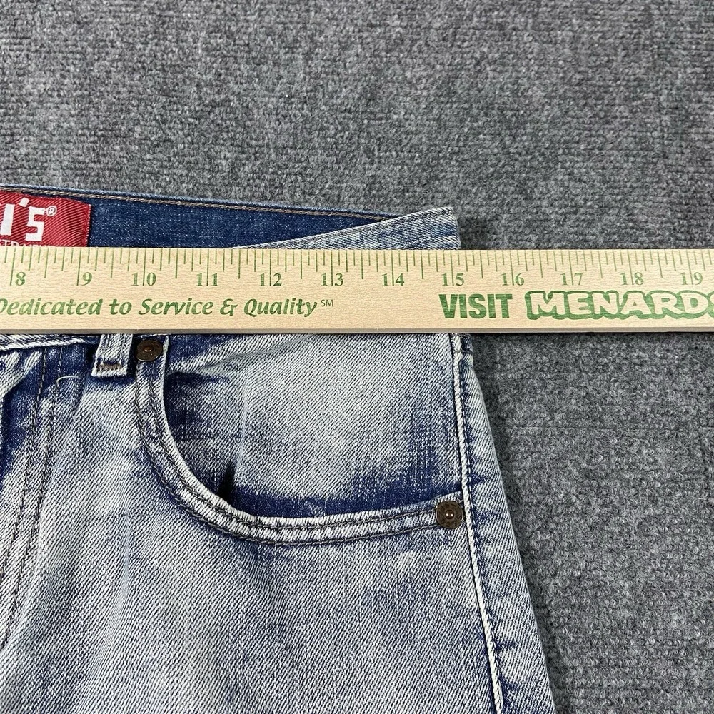 Levis 514 Jeans Youth Boys 18 Straight Fit Faded Light Wash Denim Distressed Y2K